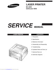 Samsung QwikLaser 6050 Service Manual
