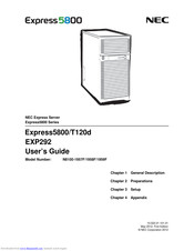 NEC Express5800/T120d User Manual