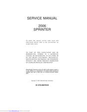 DaimlerChrysler SPRINTER2006 Service Manual