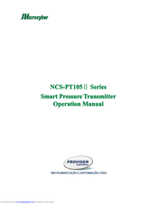 Microcyber NCS-PT105II Operation Manual