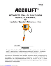 ACCO Brands ACCOLIFT series Instruction Manual