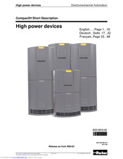 Parker C3Manager-Compax3H Manual