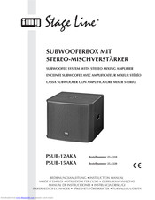 IMG STAGE LINE PSUB-15 AKA Instruction Manual