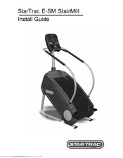 StarTrac e-sm stairmill Install Manual