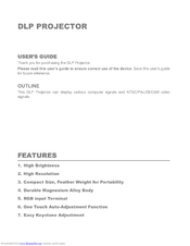 DLP RD-JT31 User Manual