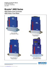 Brooks 4860 Installation And Operation Manual