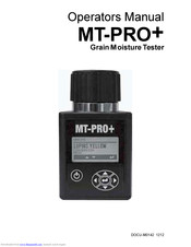 agratronix MT-PRO+ Operator's Manual