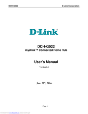 D-Link mydlink DCH-G022 User Manual