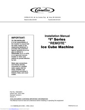 Cornelius IRC1030 Installation Manual