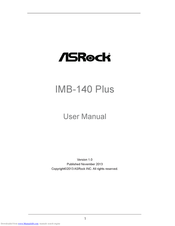 ASROCK IMB-140 Plus User Manual