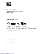 Kenmore Elite 970-7070 Series Use & Care Manual