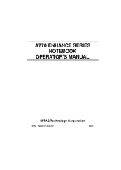 Mitac A770 Operator's Manual
