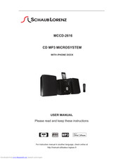 SchaubLorenz MCCD-2616 User Manual