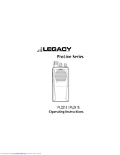 Legacy PL2415 Operating Instructions Manual