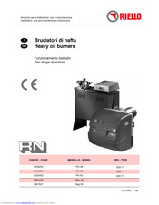 Riello bag 50 Installation, Use And Maintenance Instructions