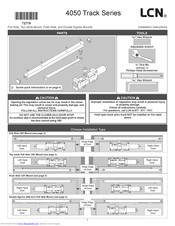 Lcn 4050 Track Series Installation Instructions Manual