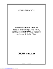 DEVA Broadcast DB90-TX Setup Instructions