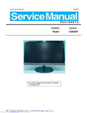 Lenovo L2062bW Service Manual
