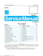 AOC 172V Service Manual