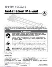 Detroit Radiant Products QTD2-60P Installation Manual