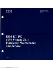 IBM 6150 Hardware Maintenance Manual