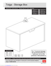 Argos Tolga 258/9945 Assembly Instructions Manual