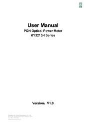 SHANGHAI KIN YOUNG PHOTOELECTRIC KY3213N- A User Manual