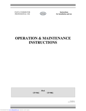 Lotus CP-94G Operation & Maintenance Instructions Manual