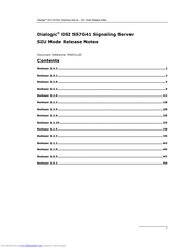 Dialogic DSI SS7G41 Release Notes