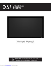 SI 7 SERIES FIXED Owner's Manual