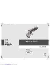 Bosch GSC 10,8 V-LI Professional Original Instructions Manual