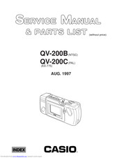 Casio QV-200B Service Manual & Parts List