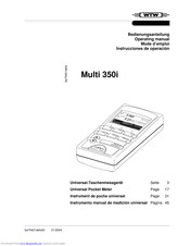 wtw Multi 350i Operating Manual