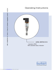 Bürkert LEVEL SWITCH 8110 Operating Instructions Manual