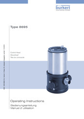 Bürkert 8695 Operating Instructions Manual