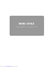 MFG supply Mini-Bike Assembly Manual