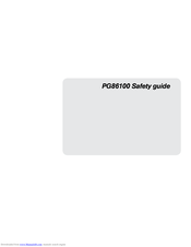 HTC PG86100 Safety Manual
