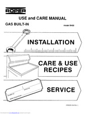 Roper B400 Use And Care Manual