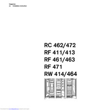 Gaggenau RF 461/463 Installation Instruction
