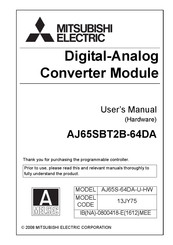 Mitsubishi Electric AJ65SBT2B-64DA User Manual