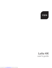 VBM Lollo HX User Manual