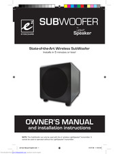 Light speaker E2 Owner's Manual And Installation Instructions