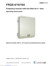 System air FRQS-4 Operating Instructions Manual