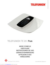 Telefunken TE 251 Pure Operating Instructions Manual
