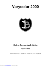 Jb-Lighting Varycolor 2000 User Manual