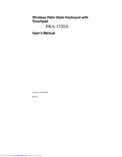 Ortek PKA-1720A User Manual