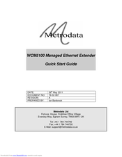Metrodata WCM5100 Quick Start Manual