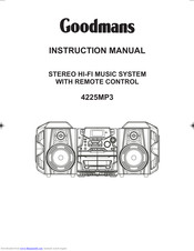 Goodmans 4225MP3 Instruction Manual