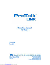 Barnett Engineering ProTalk LINK Operating Manual