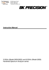 Bk Precision 2650 Instruction Manual